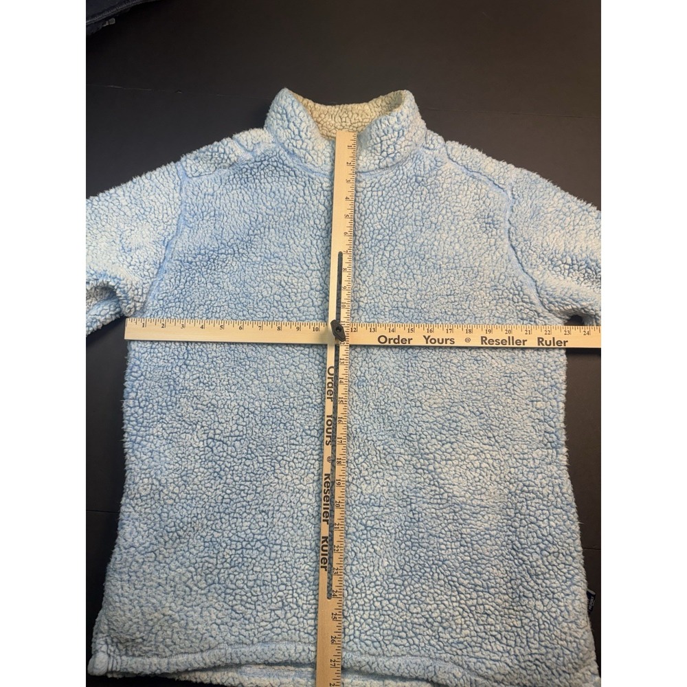 Properly Tied Pintail Sherpa Pullover 1/4 Zip Size Medium Blue Cream Fleece‎ - Picture 4 of 6